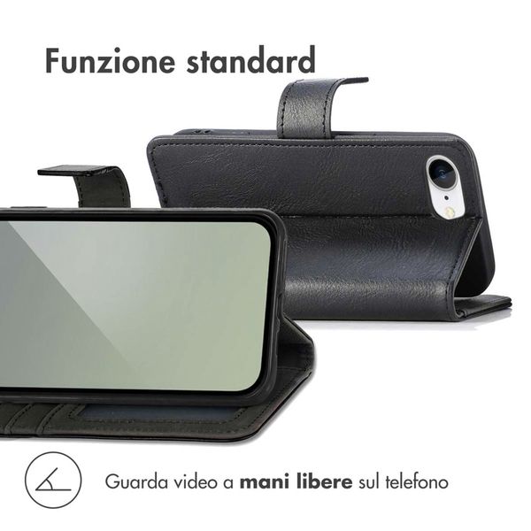 imoshion Cover a libro di Lusso Apple iPhone 17e / 16e - Nero