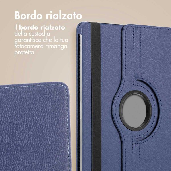 imoshion Cover Girevole a 360° Samsung Galaxy Tab A9 Plus - Blu scuro