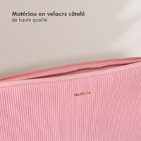 Selencia Cover per laptop in velluto a coste 13-14 pollici - Sleeve per laptop - Soft Blush