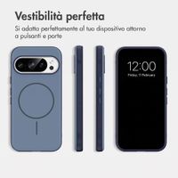 imoshion Cover posteriore Color con Thin MagSafe Ring Google Pixel 11 / 11 Pro / 10 / 10 Pro - Blu scuro