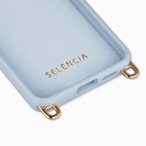 Selencia Cover posteriore Rivièra con MagSafe con ganci rimovibili Samsung Galaxy A57 (5G) - Powder Blue