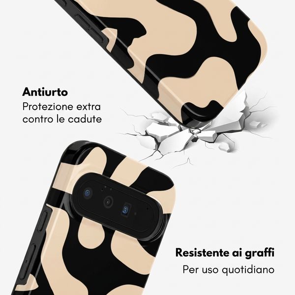 Selencia Cover posteriore Vivid con MagSafe Google Pixel 11 Pro - Art Wave Black