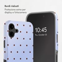 Selencia Cover Posteriore Vivid Apple iPhone 16 - Happy Dots Digital Sky