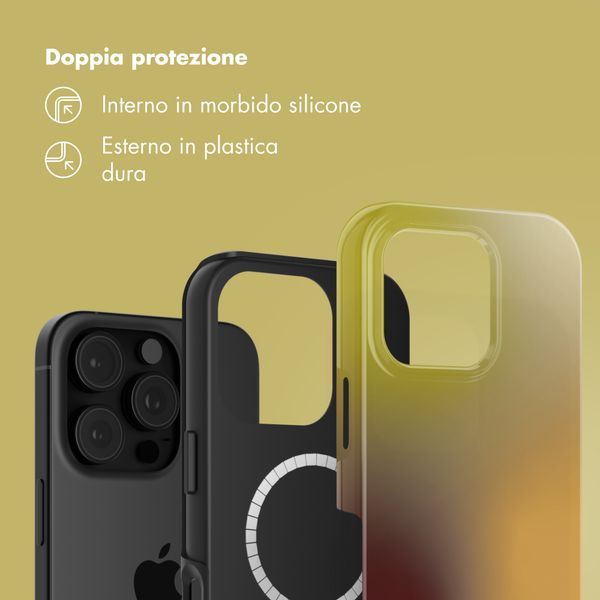 Selencia Cover posteriore Vivid con MagSafe Apple iPhone 16 Pro Max - Gradient Olive Dust
