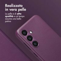 Accezz Cover in pelle 2 in 1 con MagSafe Samsung Galaxy S24 - Heath Purple