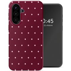 Selencia Cover Posteriore Vivid Samsung Galaxy A57 (5G) - Happy Dots Burgundy