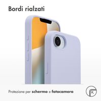 Accezz Cover in silicone liquido con MagSafe Apple iPhone 17e / 16e - Viola
