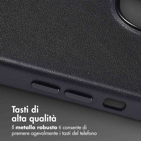 Accezz Cover in Pelle con MagSafe Apple iPhone 13 - Onyx Black