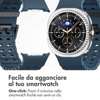 imoshion Cinturino Ocean in silicone Samsung Galaxy Watch 8 (40/44mm) / Classic (46mm) - Blu scuro