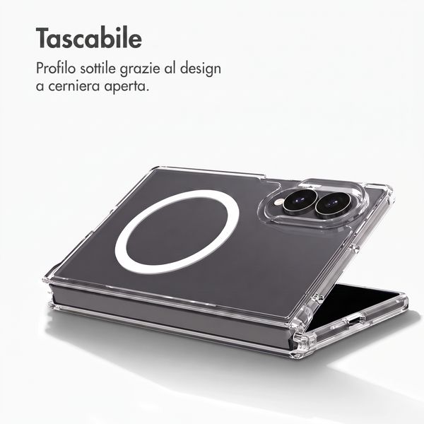 Accezz Cover posteriore Xtreme Impact con MagSafe Samsung Galaxy Z Fold 8 - Trasparente