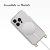 Selencia Cover posteriore Rivièra MagSafe con gancini rimovibili Apple iPhone 15 Pro - Trasparente