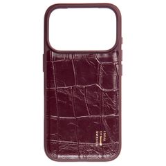 iDeal of Sweden Cover posteriore in pelle vegana MagSafe Apple iPhone 18 Pro Max / 17 Pro Max - Fine Wine Croco