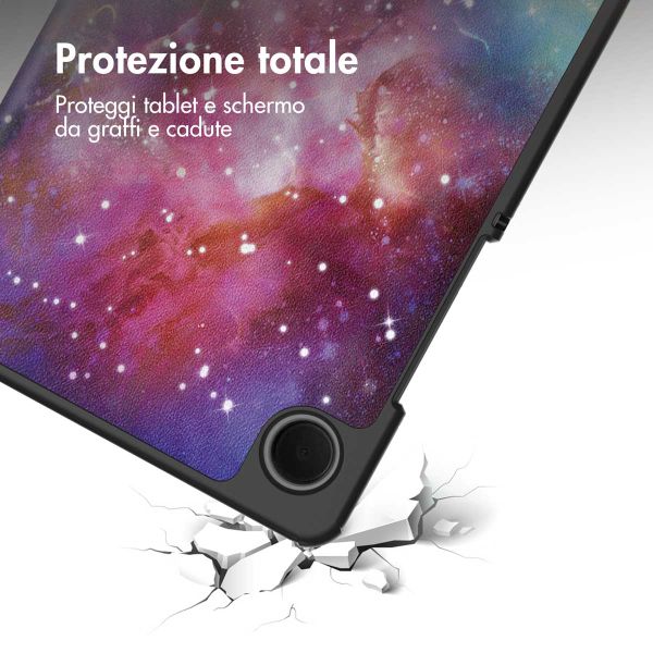 imoshion Cover Trifold Design Samsung Galaxy Tab A11 / A9 8.7 pollici - Space