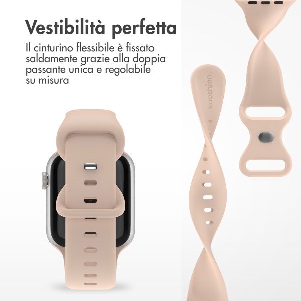 imoshion Cinturino in silicone⁺ Apple Watch | 44/45/46/49 mm - Taglia M/L - Sand Pink