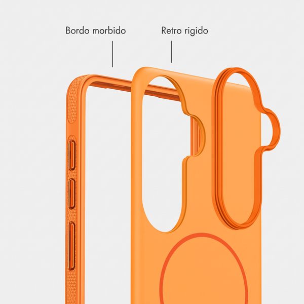 imoshion Cover posteriore Color con Thin MagSafe Ring Samsung Galaxy S25 / S24 - Arancio