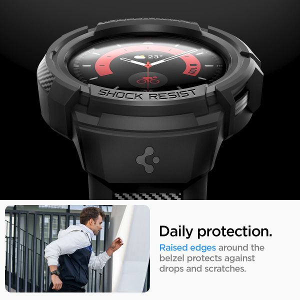 Spigen Cover Rugged Armor™ Pro Samsung Galaxy Watch 5 Pro - 45 mm - Nero