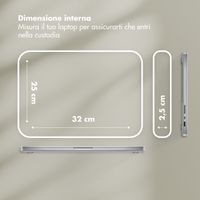 Selencia Cover Teddy per laptop 13-14 pollici - Laptopsleeve - Sage Green
