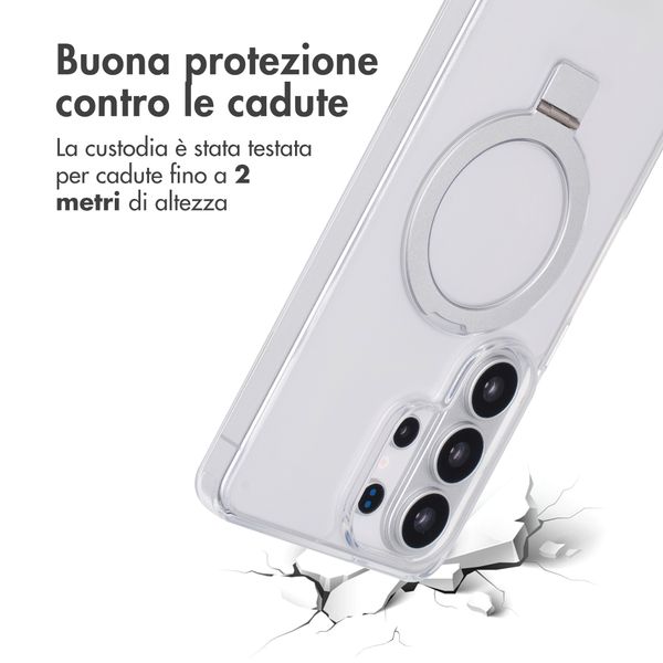 Accezz Cover con anello e supporto con MagSafe Samsung Galaxy S26 Ultra - Trasparente
