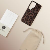 Selencia Cover Sabi Stampa pantera con MagSafe Samsung Galaxy S26 Ultra - Mocha Brown