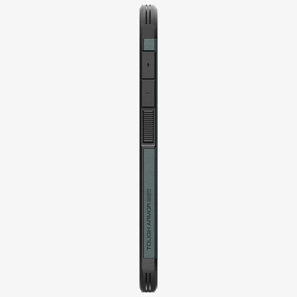Spigen Cover Posteriore Corazzata Tough con MagSafe Samsung Galaxy S25 - Abyss Green