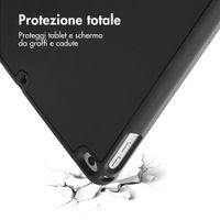 imoshion Cover a libro Trifold Apple iPad 6 (2018) 9.7 pollici / iPad 5 (2017) 9.7 pollici / Air 2 (2014)/Air 1 (2013) - Nero