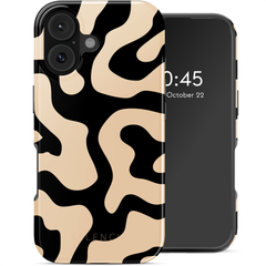 Selencia Cover posteriore Vivid con MagSafe Apple iPhone 17 - Art Wave Black