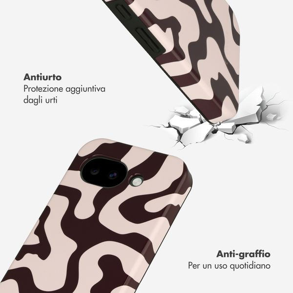 Selencia Cover posteriore Vivid con MagSafe Google Pixel 10a - Art Wave Black