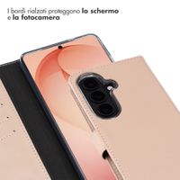 Selencia Cover a libro in vera pelle Samsung Galaxy S26 Plus - Dusty Pink