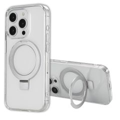Accezz Cover con anello e supporto con MagSafe Apple iPhone 15 Pro - Trasparente
