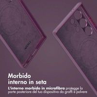 Accezz Cover in pelle 2 in 1 con MagSafe Samsung Galaxy S24 Ultra - Heath Purple