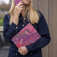 Selencia Cover per tablet Vivid Samsung Galaxy Tab A9 Plus - Marble Plum