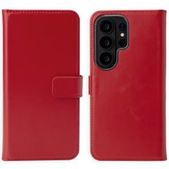 Selencia Cover a libro in vera pelle Samsung Galaxy S26 Ultra - Rosso