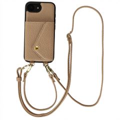 Selencia Cover per telefono Sera con cordino e portacarte a busta Apple iPhone 17e / 16e - Taupe