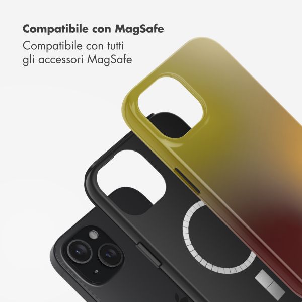 Selencia Cover posteriore Vivid con MagSafe Apple iPhone 15 - Gradient Olive Dust