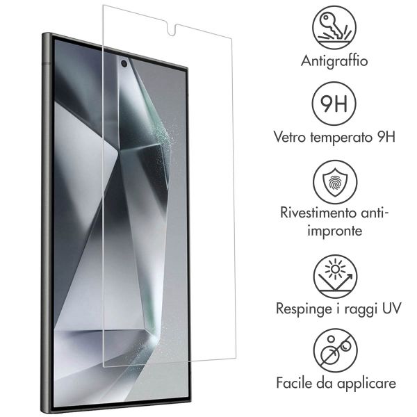 Accezz Vetro temperato, confezione da 2 Samsung Galaxy S24 Ultra
