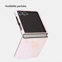 Selencia Cover posteriore Vivid con MagSafe Samsung Galaxy Z Flip 8 - Golden Beige Marble