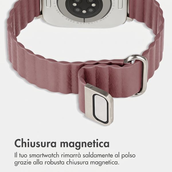 imoshion Cinturino magnetico in pelle sintetica Apple Watch | 44/45/46/49 mm - Rose