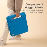 imoshion Cover Antishoc Speciale Bambini con Manico iPad 10.2 (2019 / 2020 / 2021) - Blu