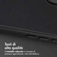 Accezz Cover in Pelle con MagSafe Apple iPhone 17 - Onyx Black