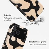 Selencia Cover Posteriore Vivid Apple iPhone 18 Pro Max - Art Wave Black