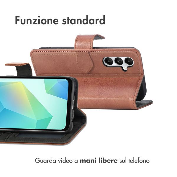 imoshion Cover a libro di Lusso Samsung Galaxy A17 (5G) / (4G) - Marrone