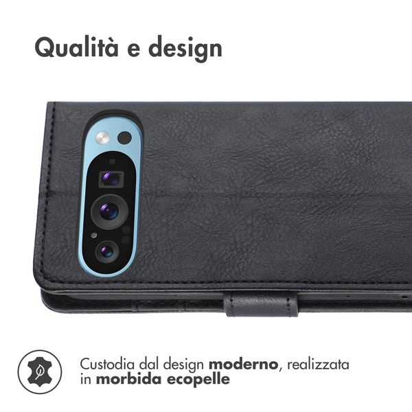 imoshion Cover a libro di Lusso Google Pixel 9 / 9 Pro - Nero