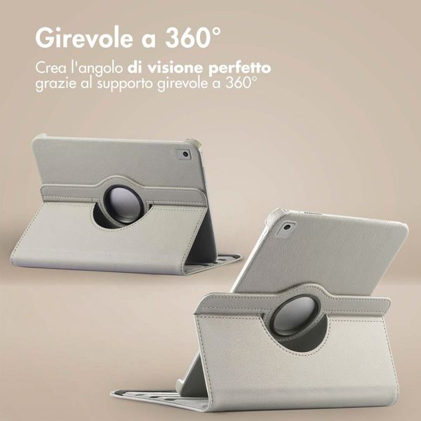 imoshion Cover Girevole a 360° Apple iPad 9 (2021) 10.2 pollici / iPad 8 (2020) 10.2 pollici / iPad 7 (2019) 10.2 pollici - Grigio