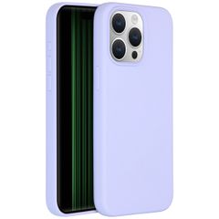 Accezz Cover in silicone liquido con MagSafe Apple iPhone 15 Pro Max - Viola