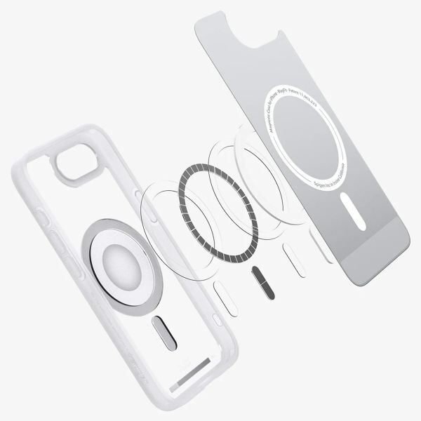 Spigen Cover Posteriore Ultra Ibrida con MagSafe Apple iPhone 17e / 16e - Classic Silver