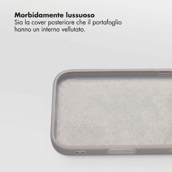 Accezz Cover a libro Edge rimovibile con MagSafe Apple iPhone 18 Pro / 17 Pro - Grigio
