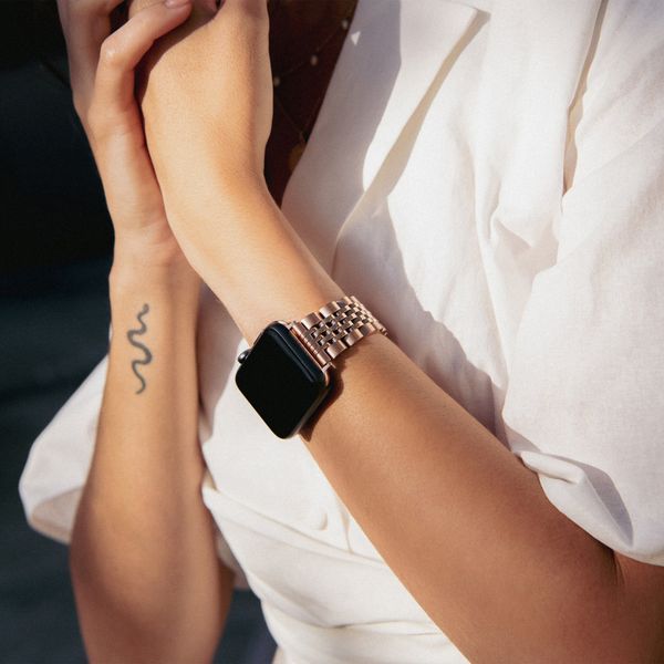 Burga Cinturino in acciaio Apple Watch | 38/40/41/42 mm - Rose Gold