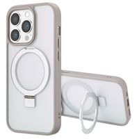 Accezz Cover con anello e supporto con MagSafe Apple iPhone 14 Pro - Grigio