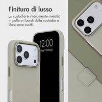 Accezz Cover in pelle 2 in 1 con MagSafe Apple iPhone 18 Pro Max / 17 Pro Max - Light Grey