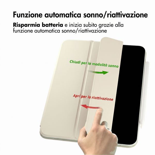 imoshion Custodia Magnetica a Libro Apple iPad Pro 11 (2025) M5 / (2024) M4 - Beige
